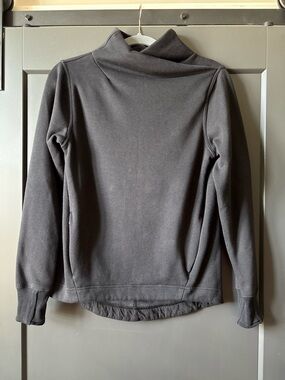 NWT Athleta Cozy Karma Twist Neck Sweatshirt | Pullover | Black
